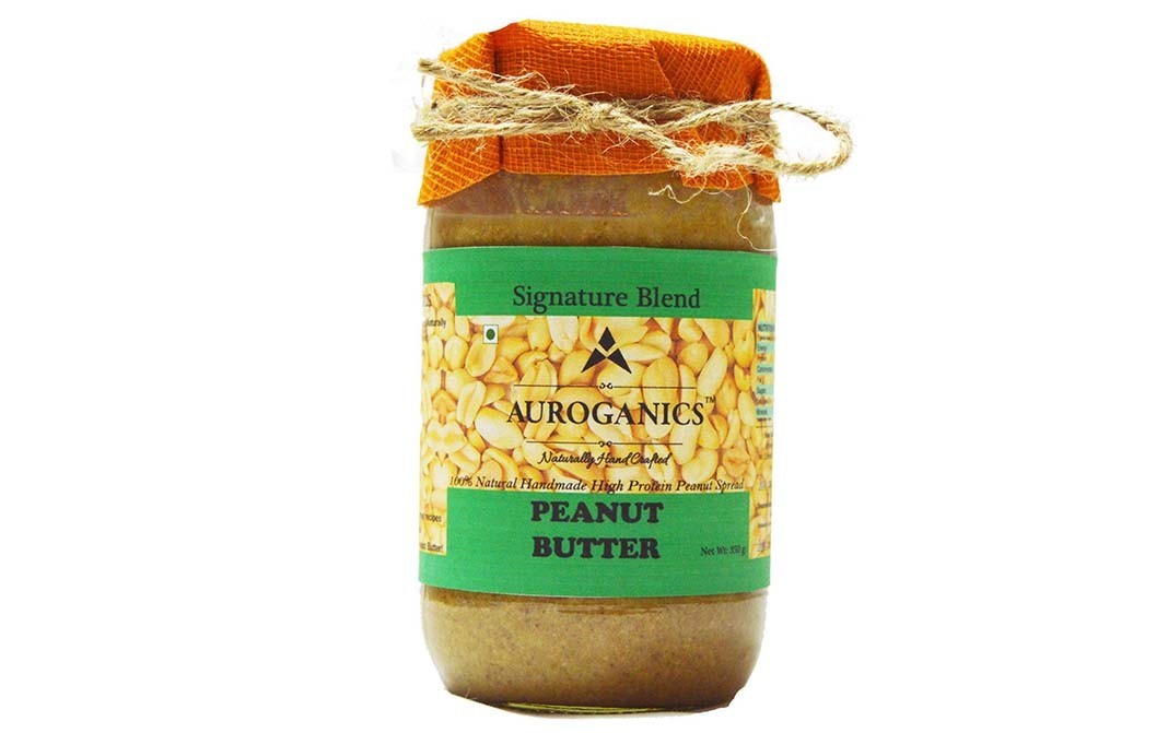 Auroganics Signature Blend Peanut Butter    Glass Jar  350 grams